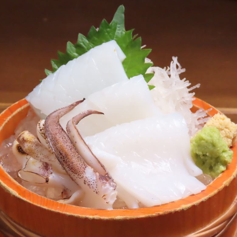 大鰭礁魷魚刺身