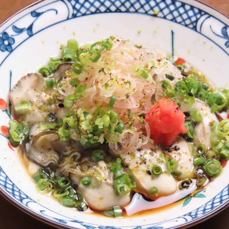 能登牡蠣湯配醬油