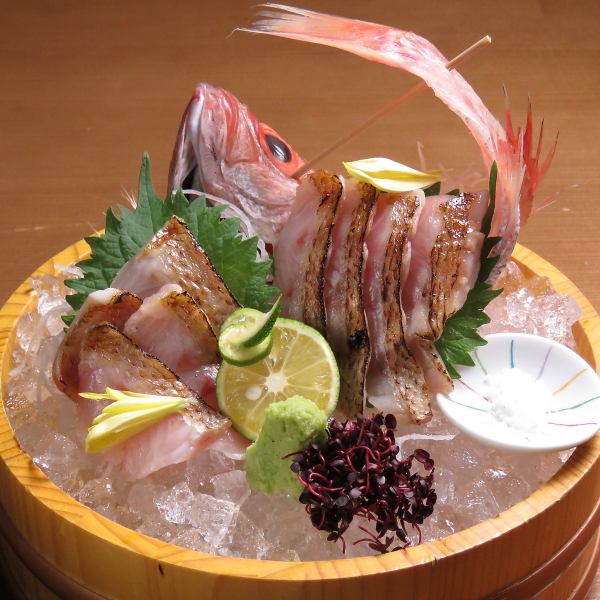 A Kanazawa specialty! Grilled blackthroat seaperch sashimi