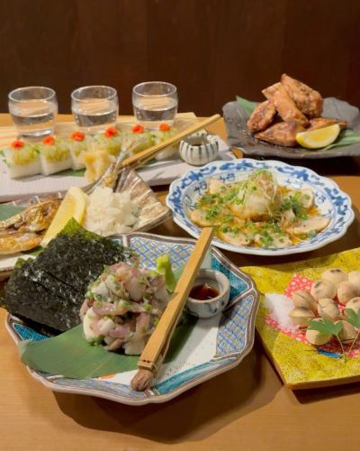 [Ishikawa local sake tasting]

Famous breweries from Kaga, Noto, and Kanazawa are all here
Local sake tasting set now available!

Recommended "Hiyaoroshi"
This is a limited edition sake that you can only enjoy now.
Compare the difference in taste!

We also offer dishes that go well with local sake.
Pair it with autumn flavors such as ginkgo nuts and saury.
Enjoy!

...

Popular Kappo Uogin
@uogin_kanazawa
To make a reservation, please use the link on the top page.

Making use of the bounty of the sea and mountains of Hokuriku
A seafood izakaya where you can enjoy delicious food
The first floor is a lively space
The second floor is a calm and high-quality space
We offer a selection of Nodoguro dishes and local Ishikawa sake.
From everyday use to special occasions
Please feel free to use it.

▼Address
〒920-0981
2-24-2 Katamachi, Kanazawa City, Ishikawa Prefecture

Access
1 minute walk from Katamachi Scramble / Next to El Building

▼Business hours
17:00~23:30 (L.O23:00)

#Kanazawa Izakaya #Katamachi #Kanazawa Trip #Ishikawa Local Sake #Kanazawa Seafood