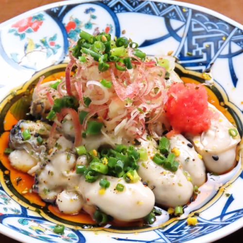 能登牡蠣湯引きポン酢