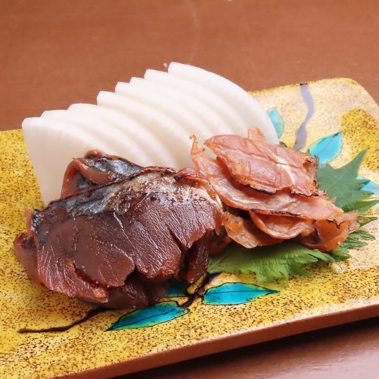 鯖とカワハギへしこ盛り