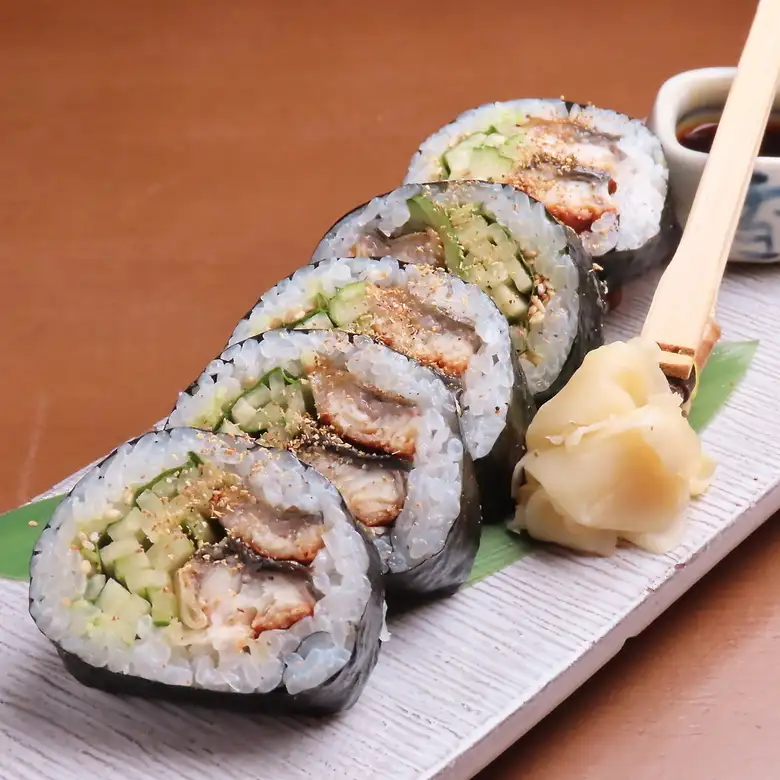 鰻と胡瓜の巻き寿し