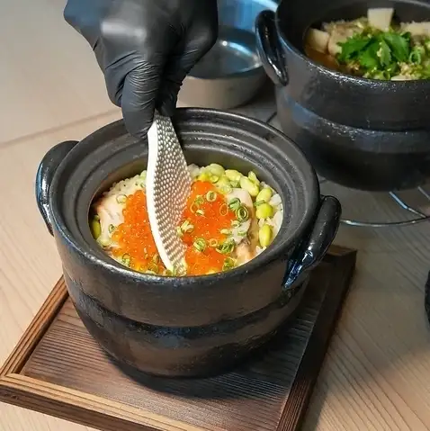 看板メニュー！土鍋炊き込みご飯