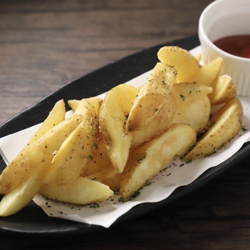 potato fries with skin