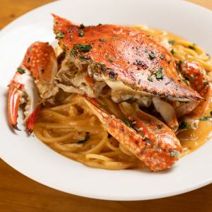ワタリ蟹のトマトクリームパスタ