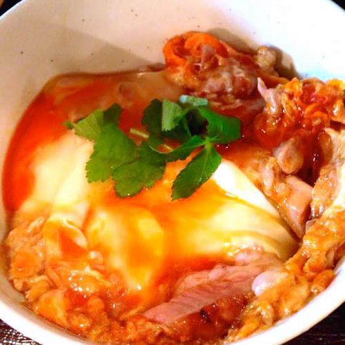 "Extreme Oyakodon" which is very popular at sister store MARU