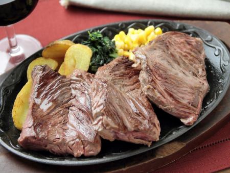 부드러운 쇠고기 하라미 스테이크 (130g)