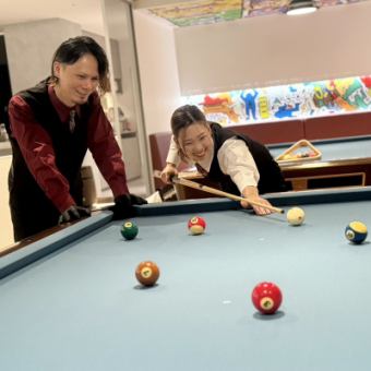 《22:00~다음 5:00》【다트·당구 등이 최대 7시간 놀이 무제한!】놀이 무제한 팩 1,500엔