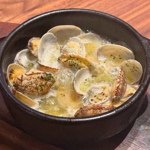 浅利の白ワイン蒸し