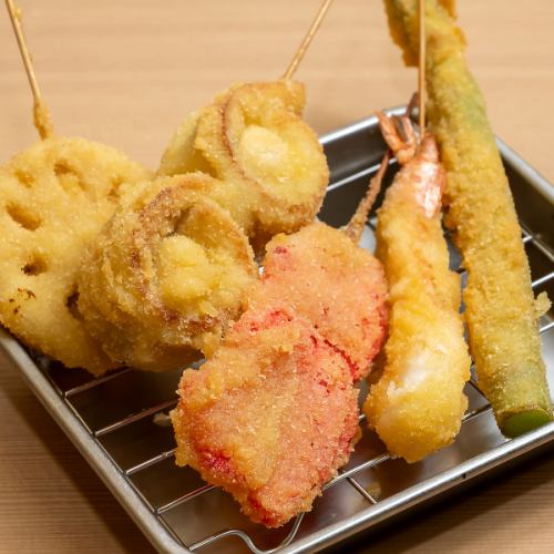 바삭 바삭한 옷이 자랑! 갓 튀긴 꼬치 커틀릿 ◎