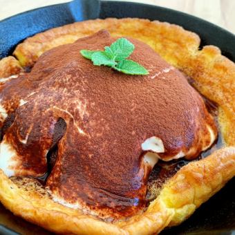 Dutch baby pancake tiramisu style