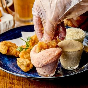 Crispy Chicken with 3 Types of Dip Sauces
