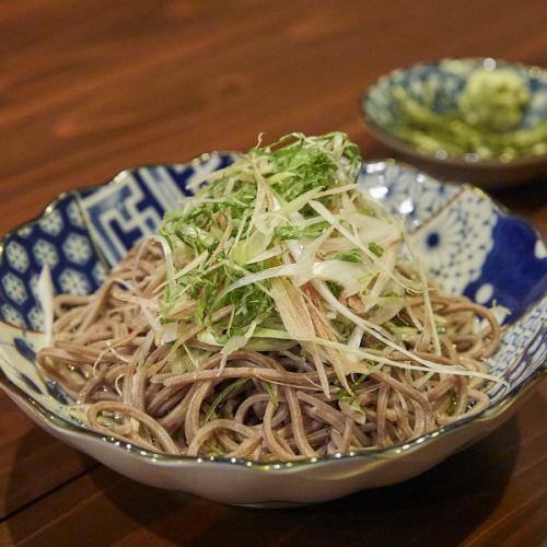 White dashi condiment soba
