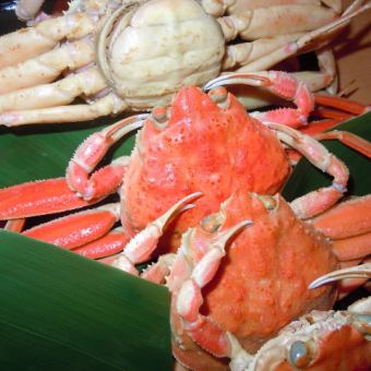飲み放題付き香箱蟹と国産牛ステーキ付き懐石　8,450円