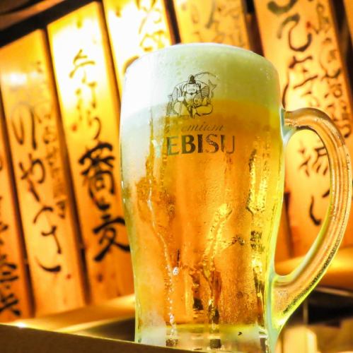 +500円で日本酒＆エビスも飲放!!予算に合わせてご利用！