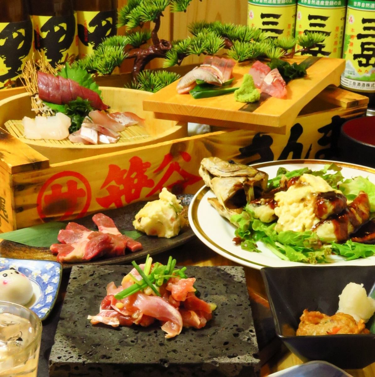 Equipped with a private room with a sunken kotatsu! We offer seafood without considering the cost! Courses start from 4,000 yen