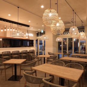 おしゃれな店内で♪