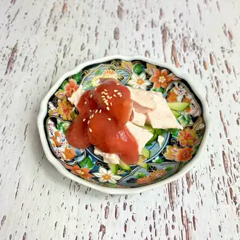 ささみ梅肉和え