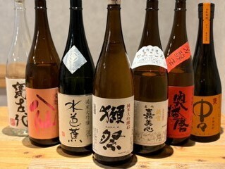 厳選した焼酎、日本酒を取り揃えています♪