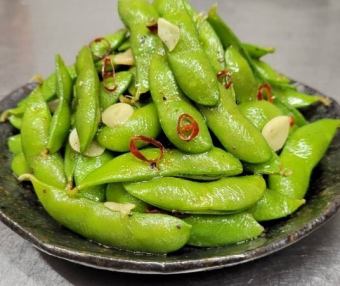 枝豆のペペロン