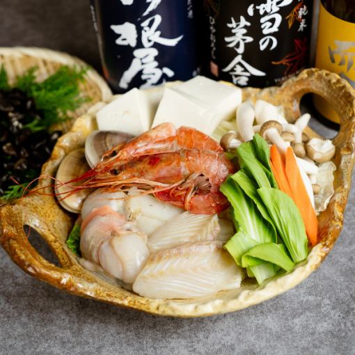 【3時間飲み放題】個室確約「忘新年会コース」全8品・5480円【海鮮料理・肉料理・海鮮鍋】