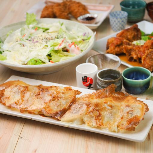 Affordable Kyushu seasonal meal set with 7 dishes (2 hours all-you-can-drink included) "Gabai Plan" 3,480 yen (tax included)