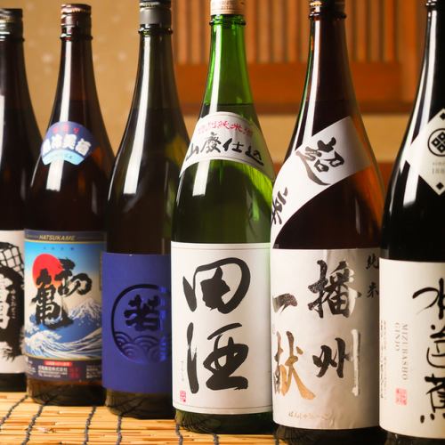 【当地清酒】当然,当地清酒与精心挑选的九州料理是绝配。