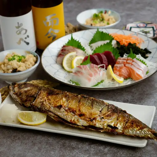 【大分・豊後コース】漁師直送!鯖の姿焼きと海の恵み<3時間飲み放題付き>4480円