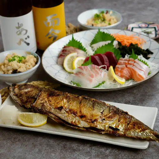 【大分・豊後コース】漁師直送!鯖の姿焼きと海の恵み<3時間飲み放題付き>4480円