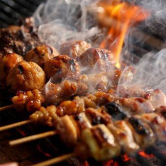 [Iito course] 8 dishes of local chicken yakitori, fried chicken, and tataki + all-you-can-drink for 3 hours 3980 yen ⇒ 2980 yen
