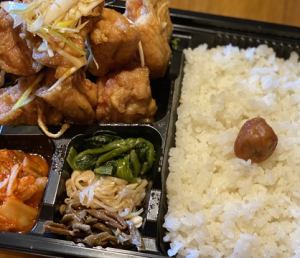 Fried chicken bento box