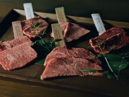 【20品目肉三昧コース　飲み放題付き/9000円】ユッケ/肉寿司/黒毛和牛・サーロイン炙り等