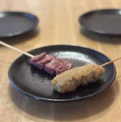 검은 털 일본소 커틀릿