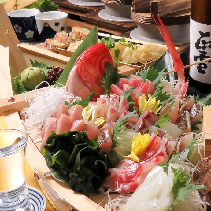 1日2組限定 豪華船盛り付お祝い記念日コース 5000円 90分飲み放題付き ミウミ 1日2組限定 豪華船盛り付お祝い記念日コース 5000円 90分飲み放題付き ミウミ