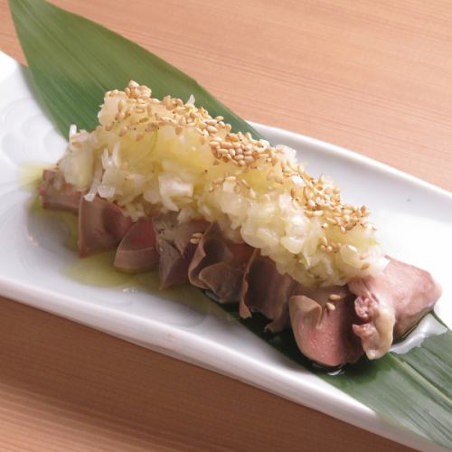 いろどり名物　ネギ塩レバ刺し