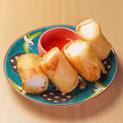 海老とホタテの春巻き