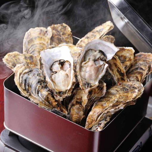 【牡蛎、烤牡蛎等自助餐+生牡蛎、生鱼片等】4,980日元（含税）