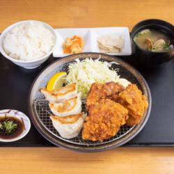 Zangi & Grilled Gyoza Set Meal with 3 Zangi