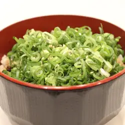 ネギ盛りもも丼