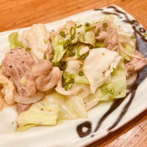 Stir-fried seseri with yuzu pepper