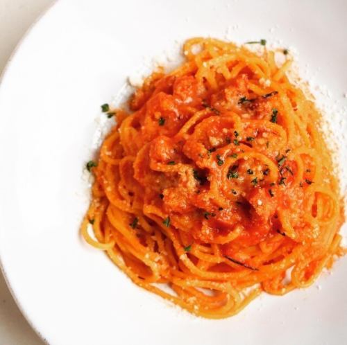 Amatriciana fresh pasta spaghettini