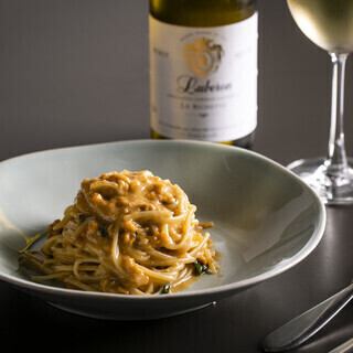 【9800円コース】ワインを愛する人の飲み放題プラン!国産雲丹パスタも選べる、フルコース全9品