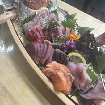 【料理のみ】刺身盛合せ8種など全8品『竹』コース⇒4000円(税込)