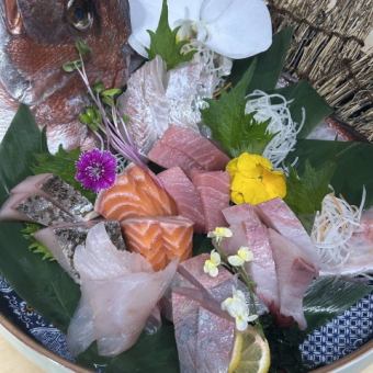 [Food only] Perfect for casual parties! 7 dishes in total, from appetizers to sashimi and rice dishes! "Ume" course ⇒ 3,000 yen (tax included)