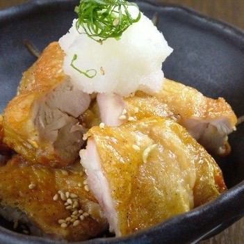 Crisp and oven-baked young chicken (grated ponzu sauce)