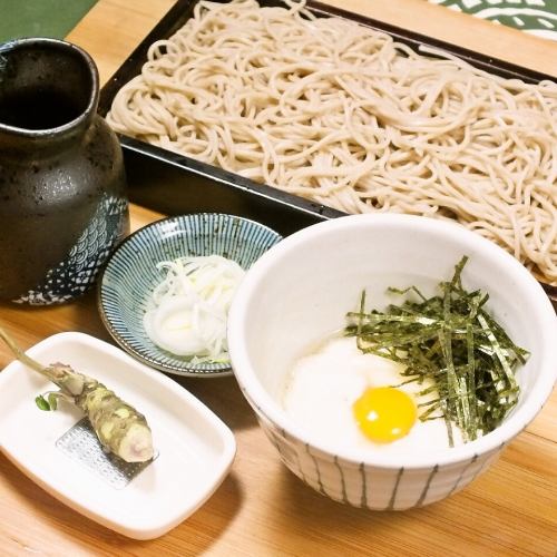 Soba noodles with grated yam