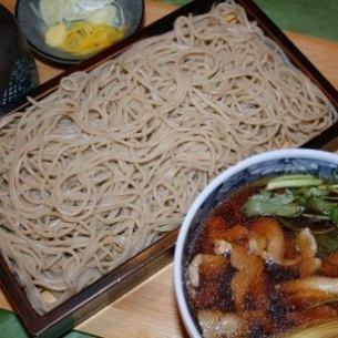 Duck steamed soba noodles