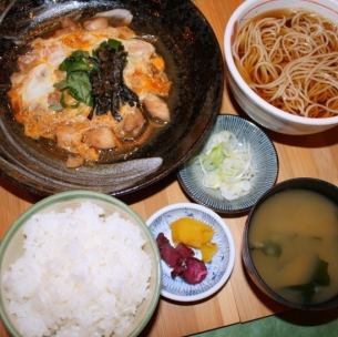 Oyako-ni set meal