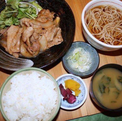 生姜焼定食セット